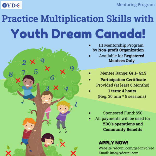 Practice Multiplication Skills with Youth Dream Canada